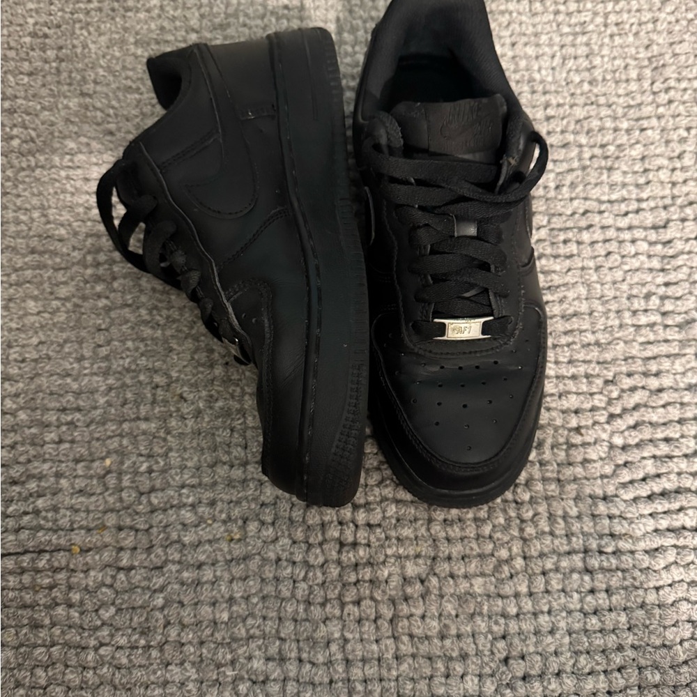 Nike Black Platform Sneakers with Chunky Sole